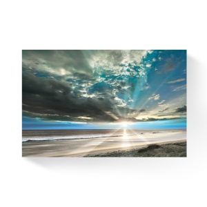 Tablou Canvas - Mare, Valuri, Plaja, Nisip, Apus, Vacanta, Liniste, 80 x 120 cm
