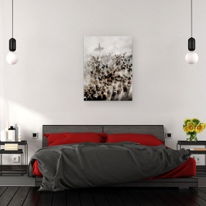 Tablou canvas - Marea Migratie A Chinei, Oi, Vite, Turma, 60 x 80 cm - Img 3
