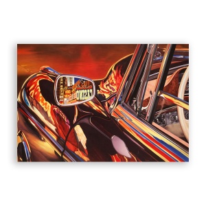 Tablou Canvas - Masina, Retro, Oldtimer, Retrovizor, 60 x 90 cm