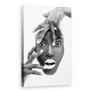 Tablou canvas - Matase Suculenta, Fata, Buze, Maini, Gura, Lapte, 40 x 60 cm