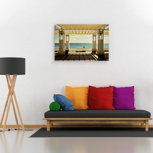 Tablou canvas - Mediterana, Iwim, Franta, Dragut, Banca, Riviera, 60 x 90 cm - Img 2