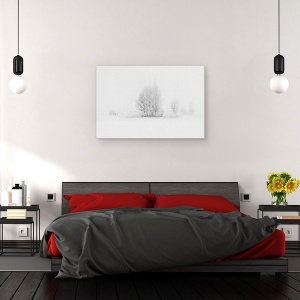 Tablou canvas - Mesteceni De Iarna, Zapada, Rece, Inghet, 80 x 120 cm - Img 3