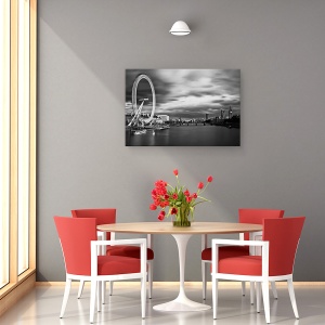 Tablou canvas - Miscare, Londra, Marea Britanie, London Eye, Big Ben, Pod, 60 x 90 cm - Img 4