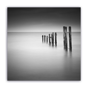 Tablou Canvas - Monochrom, Ceata, Mare, Port, 60 x 60 cm