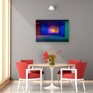 Tablou canvas - Nai Rotterdam, Arhitectura, Abstract, Noapte, Culoare, Culori, 80 x 120 cm - Img 4