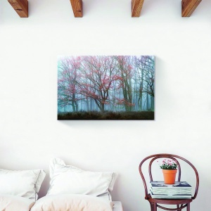 Tablou canvas natură toamnă cu frunze în pădure 40x60 cm