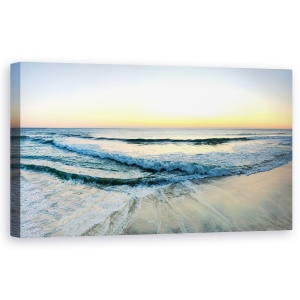 Tablou canvas - Natura, Peisaj, Mare, Valuri, Apus De Soare, 50 x 100 cm