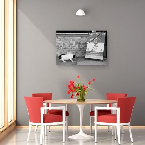 Tablou canvas - Nu, Nu Cu Siguranta Nu, Caine, Umor, Veterinar, 40 x 60 cm - Img 4