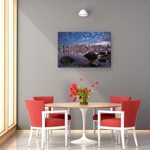 Tablou canvas - O Perla Stralucitoare, Vancouver, Canada, Stanci, Iaht, Cer, 80 x 120 cm - Img 3