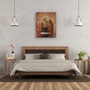 Tablou canvas - Obiecte, Vaze, Natura Morta, Plante, Pictura, 60 x 75 cm - Img 3