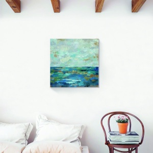 Tablou decorativ ocean abstract pe canvas 60x60 cm