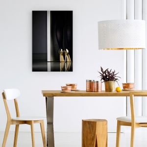 Tablou Canvas - Ochi De Aur, Aur, Aur, Tocuri Inalte, Pantofi, Pantofi, 80 x 120 cm - Img 4