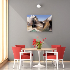 Tablou canvas - Ondulare, Arhitectura, Bibao, Spania, 40 x 60 cm - Img 4