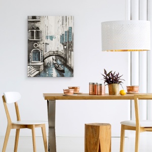 Tablou canvas - Oras, Venetia, Gondole, Pictura Ii, 50 x 70 cm - Img 4