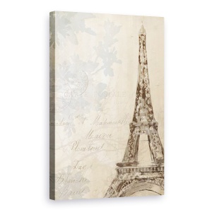 Tablou canvas - Orase si Arhitectura, Oras, Paris, Turnul Eiffel, Pictura, 80 x 120 cm
