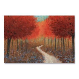 Tablou Canvas - Padure, Frunze, Toamna, Portocaliu, 60 x 80 cm