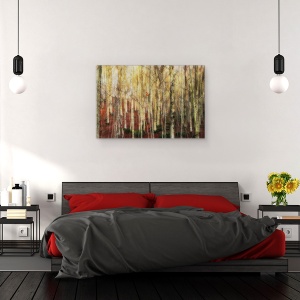 Tablou canvas - Padurea Fantomelor, Mesteacan, Peisaj, Toamna, Toamna, 60 x 90 cm - Img 3