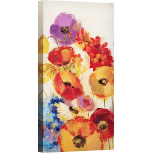 Tablou canvas - Panou de gradina vesel III, 50 x 100 cm