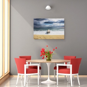 Tablou canvas - Panpelone, Mare, Plaja, Nisip, Franta, Ponton, 40 x 60 cm - Img 4