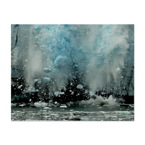 Tablou Canvas - Peisaj, Natura, Avalansa, Gheata, Lac, Iarna, 80 x 100 cm