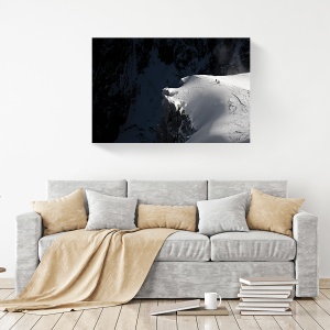 Tablou canvas peisaj montan înzăpezit 80x120 cm