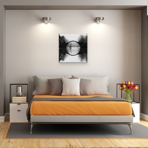 Tablou canvas - Podul Diavolului, Cerc, Circulara, Rotund, Inel, Pod, 90 x 90 cm - Img 3