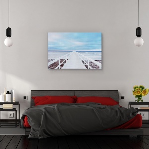 Tablou canvas - Podul, Peisaj, Suedia, Mare, Debarcader, 40 x 60 cm - Img 3