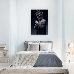 Tablou canvas - Portret De Afaceri, Masca, Cuie, Costum, Portret, Kuopio, 60 x 90 cm - Img 3