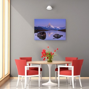 Tablou canvas - Prima Atingere, Alpii, Elvetia, Varf, Munte, 60 x 90 cm - Img 4