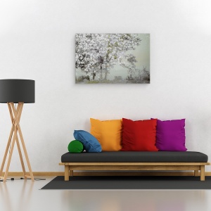 Tablou canvas - Primavara, Inflorire, Pictor, Ilustratie, Copac, 60 x 90 cm - Img 2
