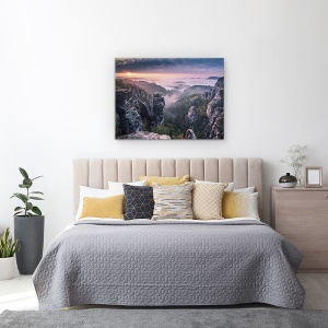 Tablou canvas - Rasarit De Soare Pe Stanci, Peisaj, 60 x 80 cm - Img 3