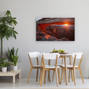 Tablou canvas - Rasarit In Mesa Arch, Canion, Rasarit De Soare, Accelerare, 50 x 80 cm - Img 4