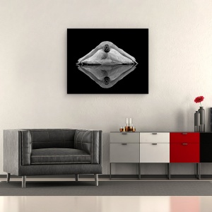Tablou canvas - Reflectia Balerinei, Balet, Dansatoare, Reflectie, 60 x 75 cm - Img 2