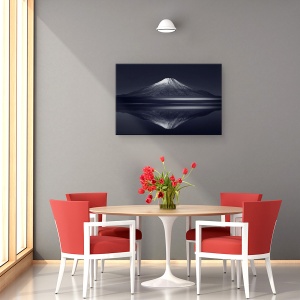 Tablou canvas - Reflectie Fuji, Muntele Fuji, Zen, Sacru, 40 x 60 cm - Img 4