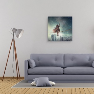 Tablou canvas - Sa Ninga, Ireal, Franghie, Ajunge, Brat, 60 x 60 cm - Img 2