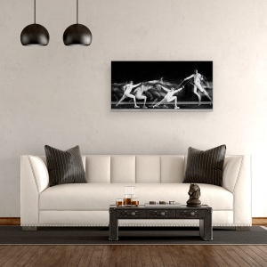 Tablou canvas - Scrima, Gard, Panorama, Sport, 50 x 100 cm - Img 2