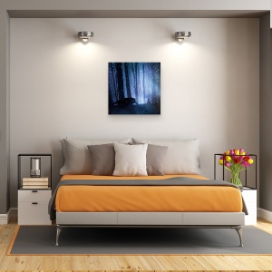 Tablou canvas - Scufita Rosie, Lupa, Insotitor, Rosu, Rosu, Putin, 90 x 90 cm - Img 3