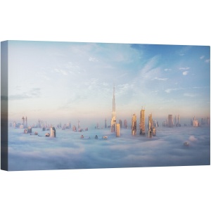 Tablou canvas - Scufundarea in Ceata, Peisaj, Ceata, Abur, Nor, 50 x 100 cm