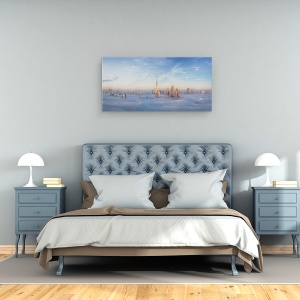 Tablou canvas - Scufundarea in Ceata, Peisaj, Ceata, Abur, Nor, 50 x 100 cm - Img 3