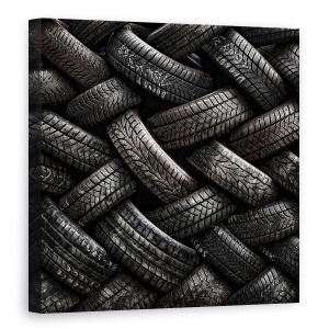 Tablou canvas - Senzatie De Oboseala, Anvelopa, Negru, Alb-Negru, Model, 60 x 60 cm