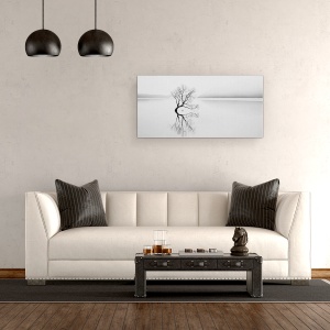 Tablou canvas - Serenitate, Peisaj, Lac, Copac, Wanaka, Noua Zeelanda, 50 x 100 cm - Img 2
