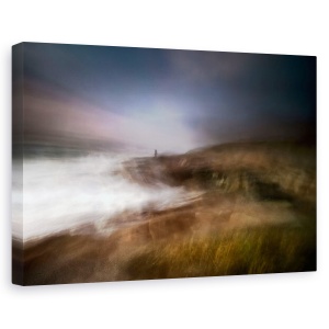 Tablou canvas - Singur, Peisaj Marin, Abstract, Vigo, Spania, Expunere Lunga, 80 x 120 cm