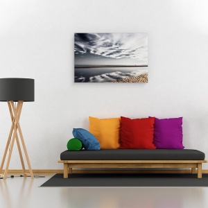 Tablou canvas - Solitaire, Plaja, Nori, Mare, Peisaj, Tarm, 60 x 90 cm - Img 2