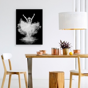Tablou canvas - Spargerea Pulberelor, Praf, Faina, Balerina, Balet, 60 x 80 cm - Img 4