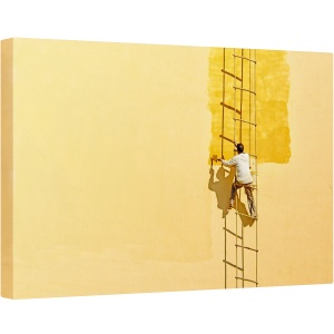 Tablou canvas - Strada, Scara, Pictor, Pictura, Serviciu, Lucrator, 40 x 60 cm