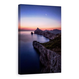Tablou Canvas - Stralucire Timpurie, Noapte, Coasta, Recif, Stanca, 60 x 90 cm