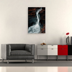 Tablou canvas - Toamna, Peisaj, Cascada, Apa, 40 x 60 cm - Img 2