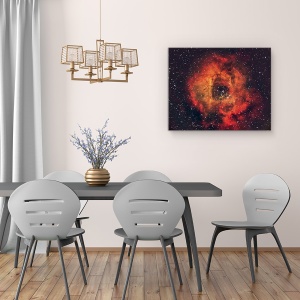 Tablou canvas - Trandafirul Din Cer, Floare, Foc, Flacara, 60 x 75 cm - Img 4