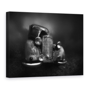 Tablou canvas - Un Vechi Benz In Ceata, Masina, Ruginit, Oldtimer, Mercedes-Benz, 60 x 80 cm
