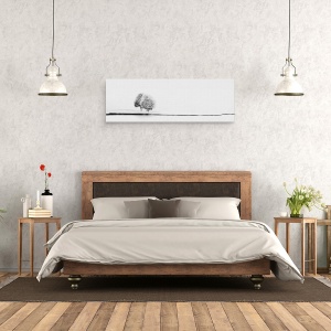 Tablou canvas - Unit, Lac, Copaci, Minimalistic, Panorama, Peisaj, 30 x 90 cm - Img 3